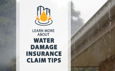 Water Damage Insurance Claim Tips