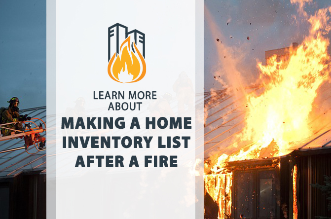 Making a Home Inventory List After a Fire