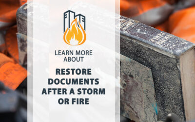 Restore documents after a storm or fire