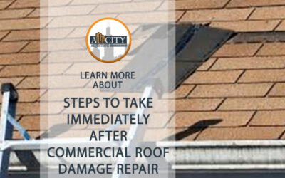 Steps to Take Immediately After Commercial Roof Damage  Repair